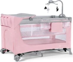Kinderkraft Campingbed - Leody Met Accessoires - Roze 28 Kinderkraft Campingbed - Leody Met Accessoires - Roze -Maxi-Cosi Winkel 1200x1021 3