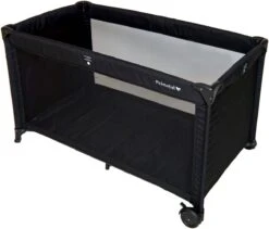 Prénatal Luxe Campingbedje Met Bodemmatras - Inclusief Draagtas - Inklapbaar Baby Campingbed - Met Wieltjes En Kruipluik - 120 X 60 Cm - Zwart -Maxi-Cosi Winkel 1200x1025 1