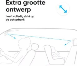 Autospiegel Baby 360° Verstelbaar Voor Hoofdsteun Autostoel -Achteruitkijkspiegel XL- Achterbankspiegel Kinderen -Baby Veiligheid Accessoires - Zwart -Maxi-Cosi Winkel 1200x1026 2
