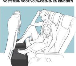 Juca Travels - Vliegtuigbedje - Voetkussen Opblaasbaar - Voetensteun - Voetenbankje - 3 Hoogte Standen - Reiskussen -Maxi-Cosi Winkel 1200x1035 2