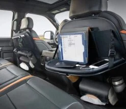 RAMBUX® - Autostoel Organizer Met Tray - Organizer Auto Stoelhoes Met Uitklapbare Tafel - Duurzaam Mat Zwart PU Leer Kunstleer - Tablethouder - Telefoonhouder - Fleshouder -Maxi-Cosi Winkel 1200x1036