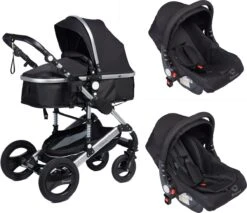 Bronea EXQUISE Luxe Multi-functionele Kinderwagen 3 In 1 | Zwart / Silver | Incl. MATRAS, Buggy, Autostoel, Luiertas, Regenhoes, Voetenwarmer, Muggen Net & Zonneklep 7 Bronea EXQUISE Luxe Multi-functionele Kinderwagen 3 In 1 | Zwart / Silver | Incl. MATRAS, Buggy, Autostoel, Luiertas, Regenhoes, Voetenwarmer, Muggen Net & Zonneklep -Maxi-Cosi Winkel 1200x1036 3