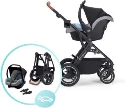 Kinderkraft B-Tour Ash Grey 3-in-1 Combi Kinderwagen Incl. Autostoel KSBTOU00DGR3000 -Maxi-Cosi Winkel 1200x1037 4