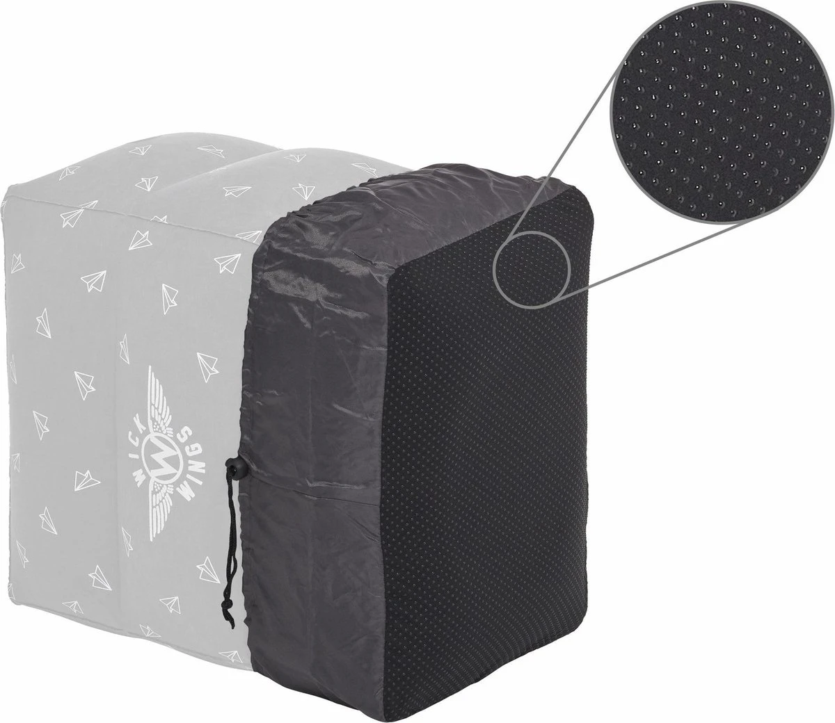 Wick Wings Antislip Overtrek Voor Vliegtuigbedjes Of Voetensteun 5 Wick Wings Antislip Overtrek Voor Vliegtuigbedjes Of Voetensteun - Image 5