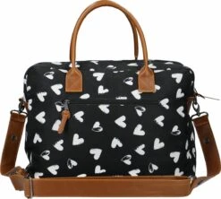 Kidzroom Black And White Luiertas - Zwart - Ophanglussen Kinderwagen - Verschoonmatje - Verstelbare Schouderband -Maxi-Cosi Winkel 1200x1080 2