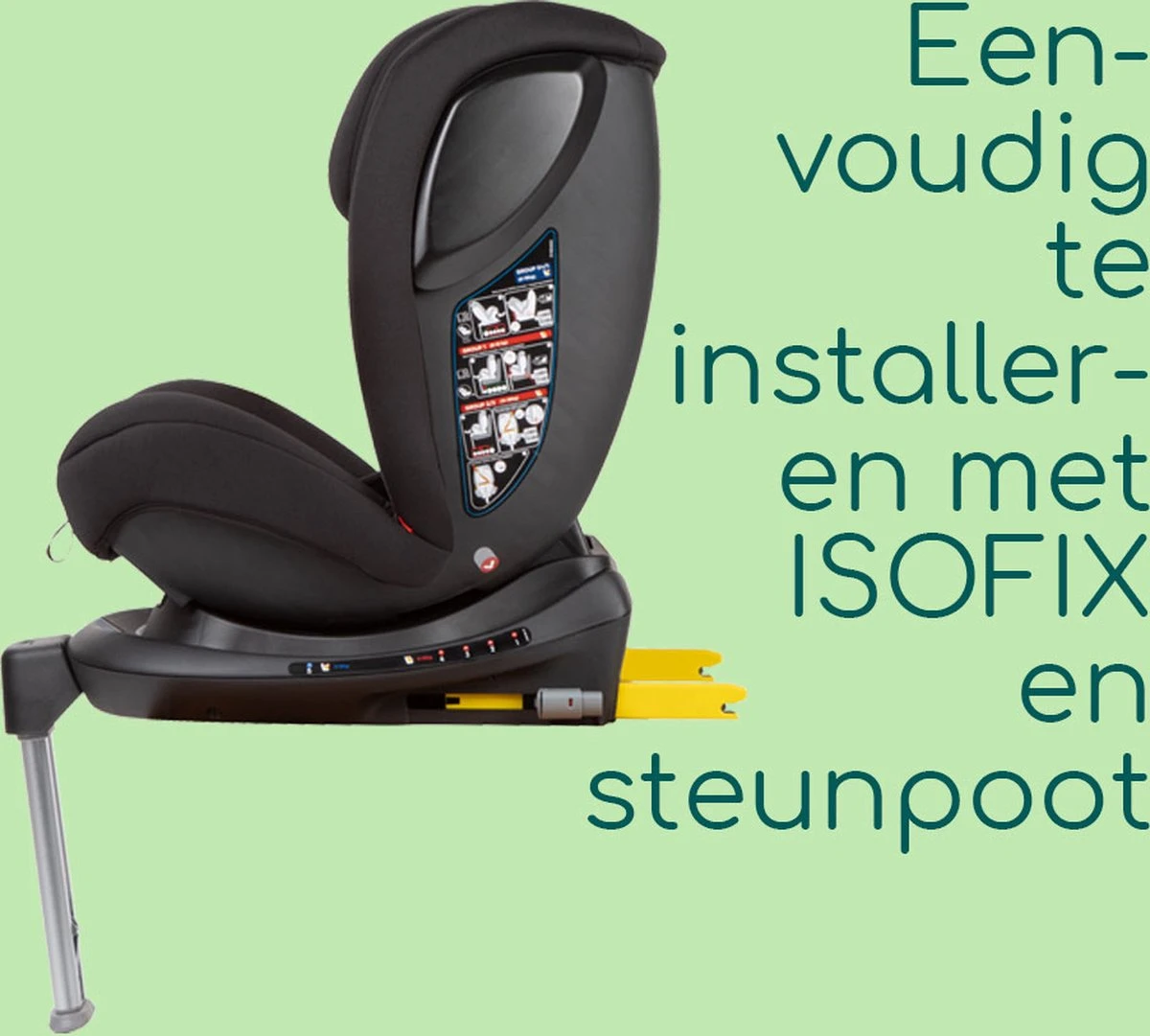 Bebeconfort Evolvefix Autostoeltje - 360° Draaibaar - Night Black 2 Bebeconfort Evolvefix Autostoeltje - 360° Draaibaar - Night Black - Image 2