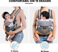 Deryan Ergonomische Draagzak - Buikdrager 2-in-1 Antraciet -Maxi-Cosi Winkel 1200x1084 5