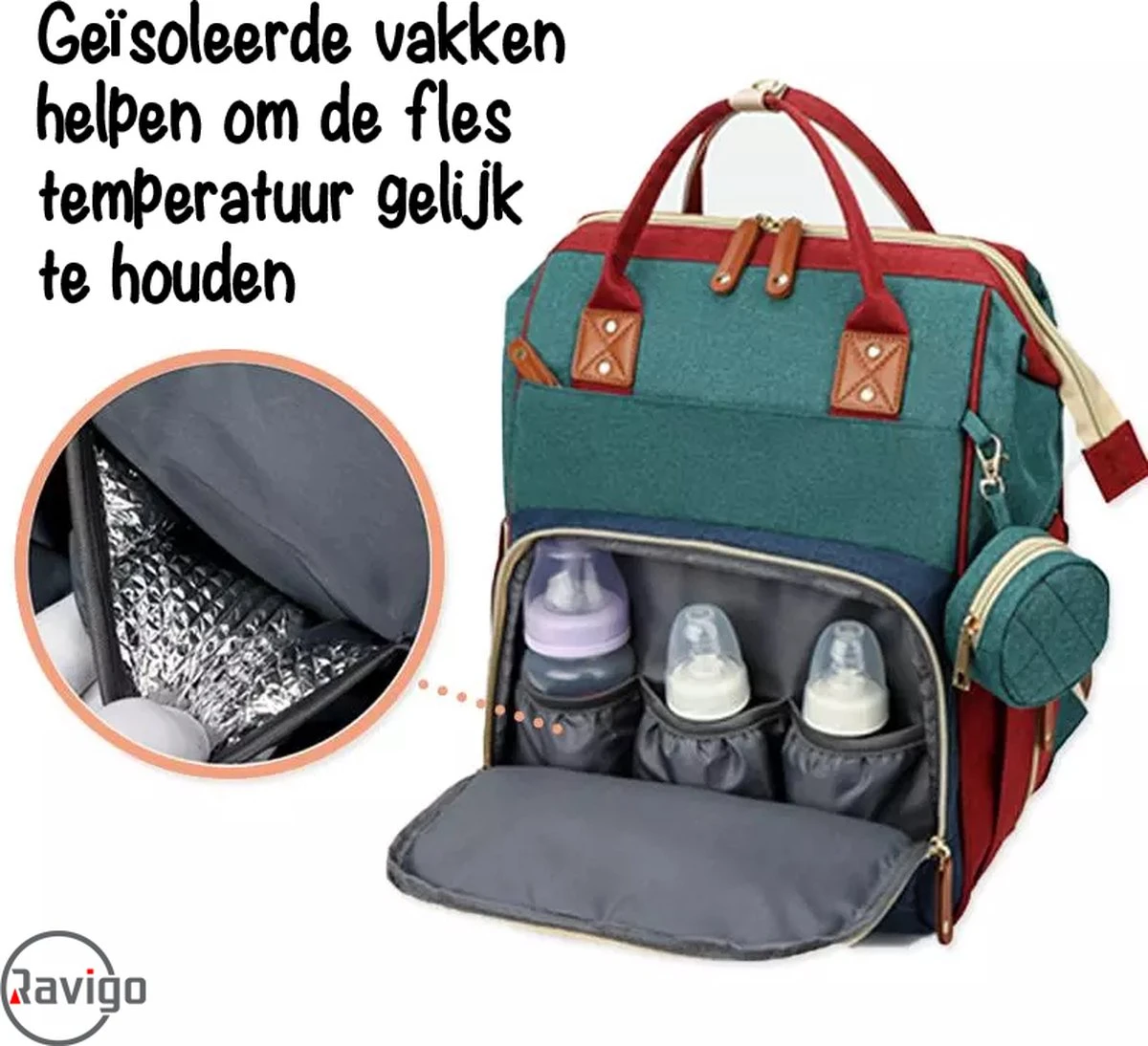 Luiertas - Rugzak - Baby - Kind - Mama - Papa - Slapen - Blauw - Relaxen 5 Luiertas - Rugzak - Baby - Kind - Mama - Papa - Slapen - Blauw - Relaxen - Image 5