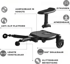 Merkloos Kinderwagen/Buggy Meerijdplankje - Kant & Klaar - In Elkaar Gezet - Universeel – Met Zitje – Verstelbaar – Zwart 8 Merkloos Kinderwagen/Buggy Meerijdplankje - Kant & Klaar - In Elkaar Gezet - Universeel – Met Zitje – Verstelbaar – Zwart -Maxi-Cosi Winkel 1200x1096