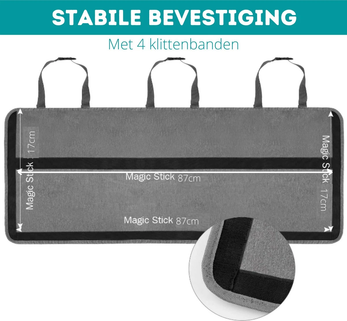 W&Z® Auto Organizer - Autostoel Organizer - Kofferbak Organizer - Grijs 2 W&Z® Auto Organizer - Autostoel Organizer - Kofferbak Organizer - Grijs - Image 2