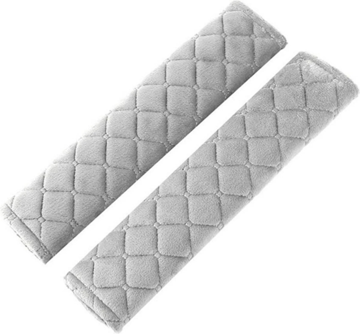 Hazlö Luxe Gordelhoezen - Checkered - Auto Gordel Beschermer - Schouderhoezen - Gordelkussen - Gordelhoes - 2 Stuks - Grijs 1 Hazlö Luxe Gordelhoezen - Checkered - Auto Gordel Beschermer - Schouderhoezen - Gordelkussen - Gordelhoes - 2 Stuks - Grijs