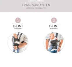 Hauck 2 Way Carrier Draagzak - Buikdrager - Melange Charcoal -Maxi-Cosi Winkel 1200x1116 4