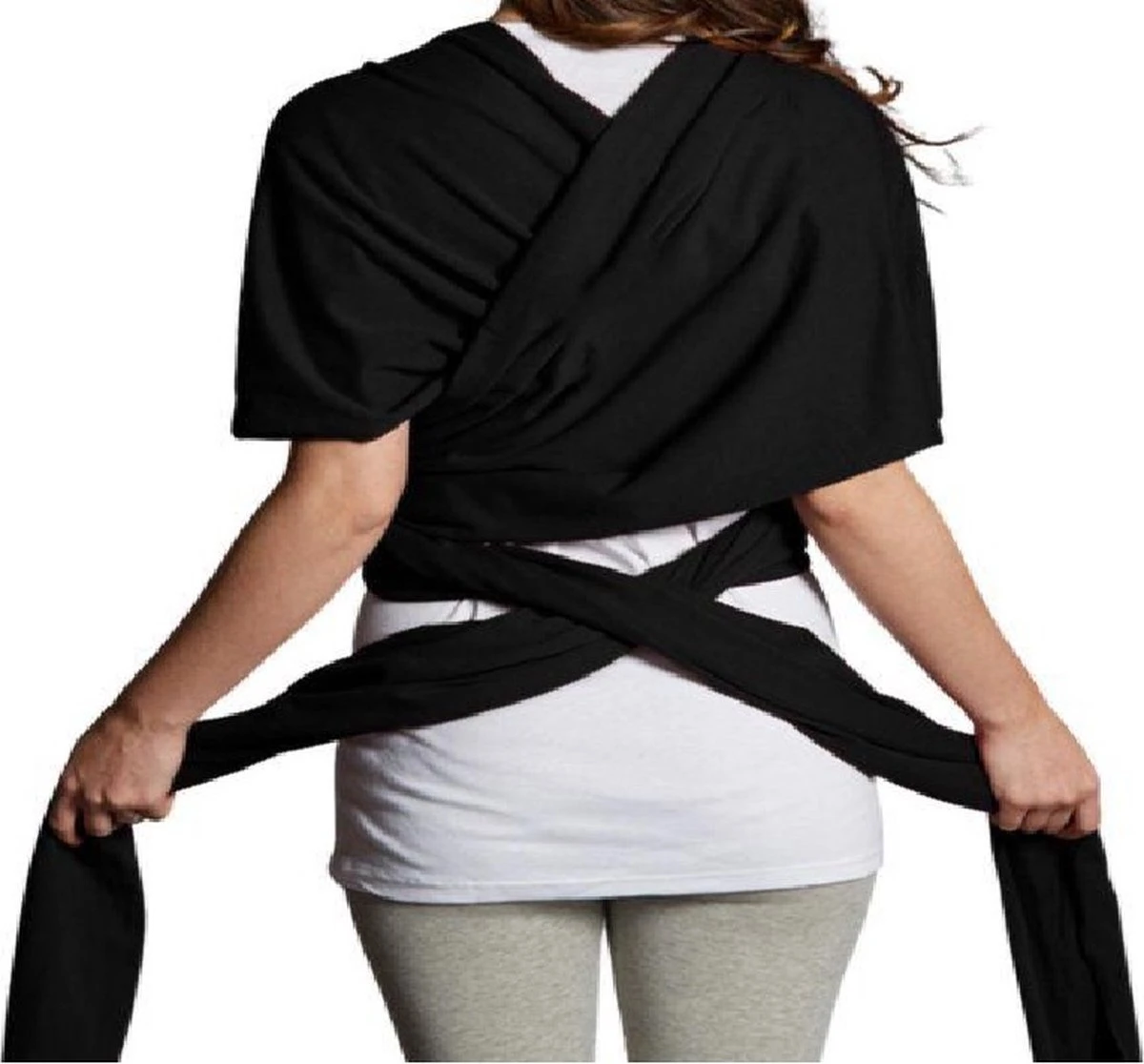 Merkloos Baby Draagdoek - Babywrap - Baby Carrier - Babydrager - Buikdrager Baby – Baby Draagzak - Baby Sling | Ergonomisch | Met Tasje | Zwart 3 Merkloos Baby Draagdoek - Babywrap - Baby Carrier - Babydrager - Buikdrager Baby – Baby Draagzak - Baby Sling | Ergonomisch | Met Tasje | Zwart - Image 3