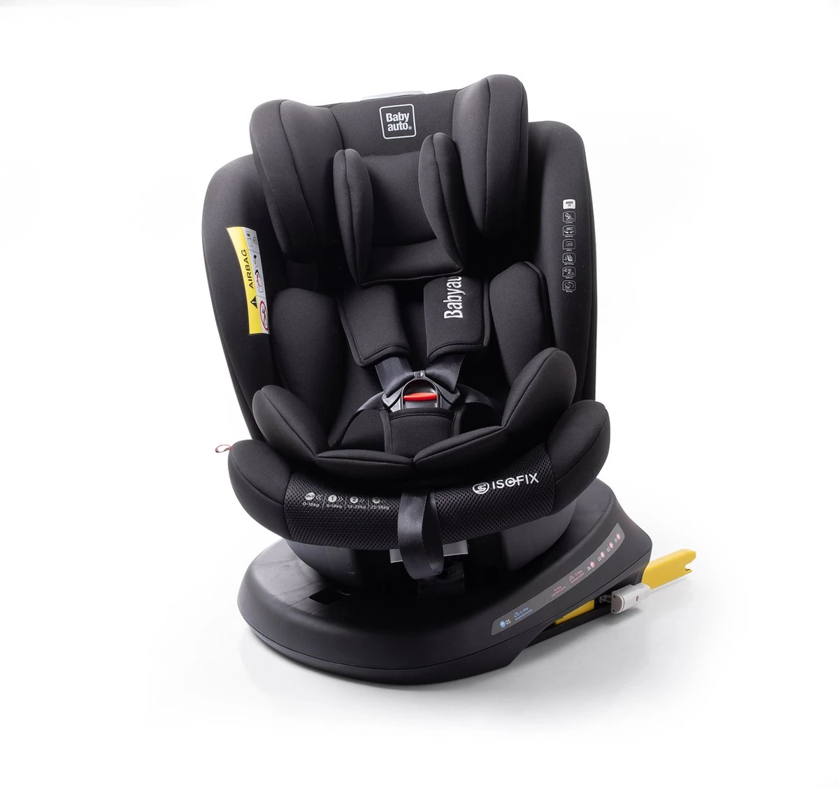 Autostoel Babyauto Rodia 360° Met Isofix - Groep 0+/1/2/3 Zwart (0-36kg) 7 Autostoel Babyauto Rodia 360° Met Isofix - Groep 0+/1/2/3 Zwart (0-36kg) - Image 7