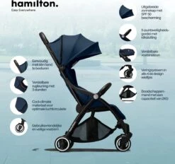 Hamilton By Yoop One Prime X1 Buggy - Premium Stroller Met One Hand Folding Technologie - Blauw - Lichte, Verstelbare En Wendbare Kinderwagen Met Vele Gemakken -Maxi-Cosi Winkel 1200x1127 3