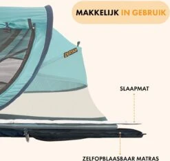 Deryan Peuter Luxe Campingbedje – Inclusief Zelfopblaasbare Matras - Ocean -Maxi-Cosi Winkel 1200x1132 5