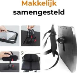 Deryan Luxe XL Autospiegel Baby Verstelbaar - Kinderspiegel Auto - Achterbank Spiegel Baby -Maxi-Cosi Winkel 1200x1133