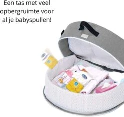 Campingbedje - Camping Bed - Compact Camping Bedje - Baby Nestje - Inclusief Klamboe - Baby Tentje - Grijs - Luxe Campingbedje -Maxi-Cosi Winkel 1200x1134 3