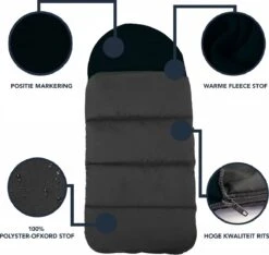 Achaté Voetenzak - Voor Kinderwagen Of Stoeltje – Baby Slaapzak - Autostoel - Zwart -Maxi-Cosi Winkel 1200x1137 9