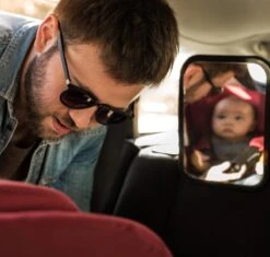 Autospiegel Baby 360° Verstelbaar Voor Hoofdsteun Autostoel -Achteruitkijkspiegel XL- Achterbankspiegel Kinderen -Baby Veiligheid Accessoires - Zwart -Maxi-Cosi Winkel 1200x1142 4