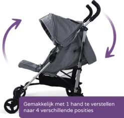Prénatal Luxe Buggy – Kinderwagen Met Boodschappenmand En Zonneklep - Verstelbare Wandelwagen – Inklapbaar Met 1 Hand - Plooibuggy Grijs -Maxi-Cosi Winkel 1200x1144 2
