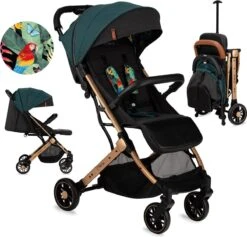 MoMi Wandelwagen - Compacte Lichtgewicht Buggy - Estelle - Green-Gold (geschikt Van 6mnd - 15kg) -Maxi-Cosi Winkel 1200x1149 10