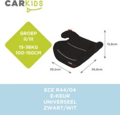 Carkids Auto Zitverhoger Zwart En Wit | Autostoel Groep 2-3 | Kinderen Van 3,5-12 Jaar | 15-36 Kg -Maxi-Cosi Winkel 1200x1152 8