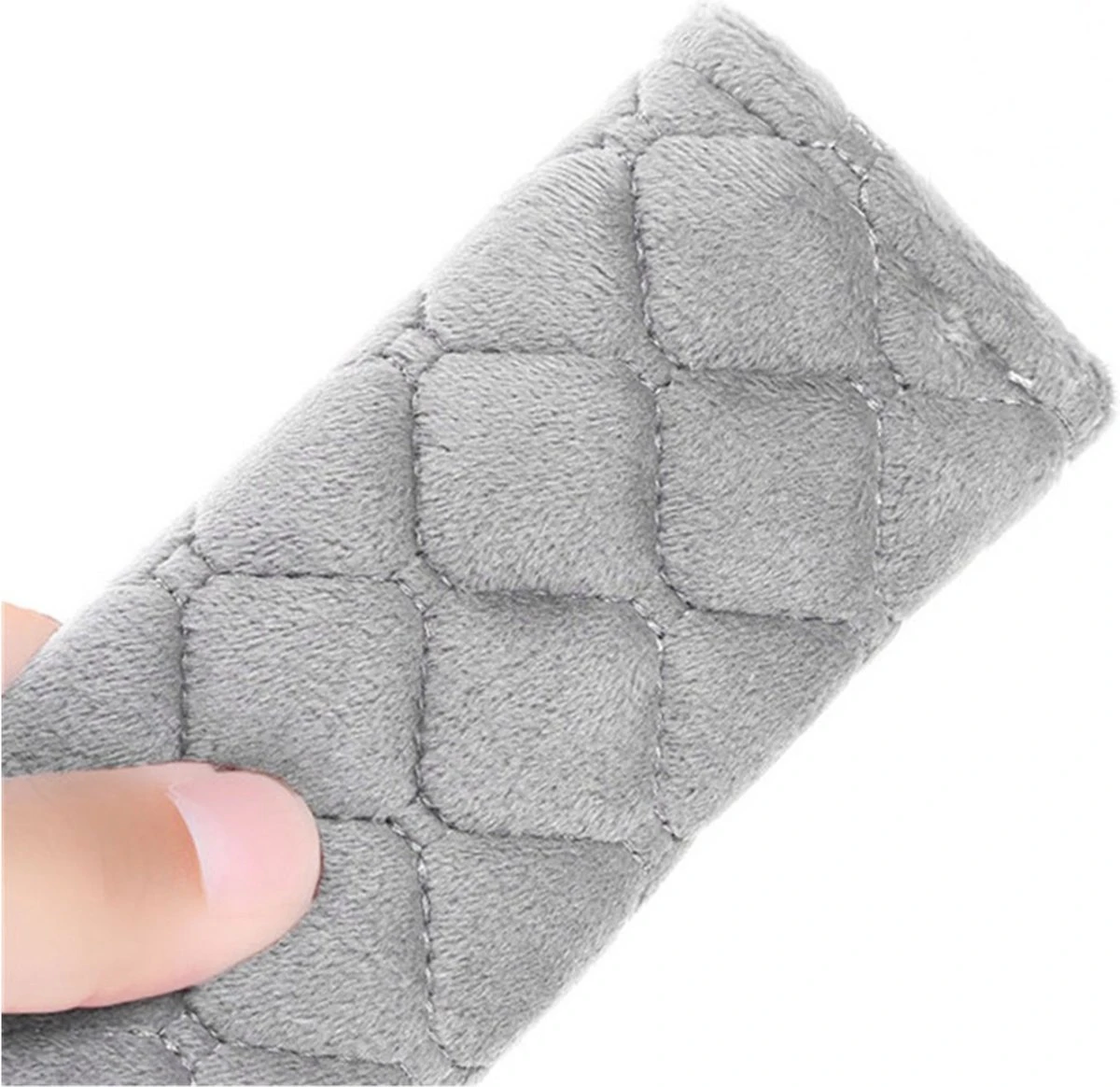 Hazlö Luxe Gordelhoezen - Checkered - Auto Gordel Beschermer - Schouderhoezen - Gordelkussen - Gordelhoes - 2 Stuks - Grijs 2 Hazlö Luxe Gordelhoezen - Checkered - Auto Gordel Beschermer - Schouderhoezen - Gordelkussen - Gordelhoes - 2 Stuks - Grijs - Image 2