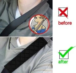 Merkloos Luxe Gordelhoes - Auto Gordelbeschermer - Gordelkussen - Zwart - 2 Stuks Gordelbeschermers -Maxi-Cosi Winkel 1200x1164