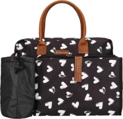 Kidzroom Black And White Luiertas - Zwart - Ophanglussen Kinderwagen - Verschoonmatje - Verstelbare Schouderband -Maxi-Cosi Winkel 1200x1164 5