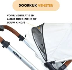 Deryan Evy Kinderwagen - Duo Kinderwagen - Uitbreidbaar - Inclusief Reiswieg - Creme -Maxi-Cosi Winkel 1200x1164 8