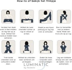 Baby Draagdoek - Babywrap - Baby Carrier - Babydrager - Buikdrager Baby – Baby Draagzak - Baby Sling | Luminatic® | Ergonomisch | Met Tasje | Zwart -Maxi-Cosi Winkel 1200x1167 6