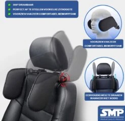 SMP® Hoofdsteun Auto Voor Kinderen En Volwassenen Voor Slapen In Auto - Nekkussen Auto - Reiskussen Auto - Neksteun Auto - Hoofdkussen Auto - Verstelbaar - Memoryfoam Met Ademde Stof - Zwart 10 SMP® Hoofdsteun Auto Voor Kinderen En Volwassenen Voor Slapen In Auto - Nekkussen Auto - Reiskussen Auto - Neksteun Auto - Hoofdkussen Auto - Verstelbaar - Memoryfoam Met Ademde Stof - Zwart -Maxi-Cosi Winkel 1200x1168