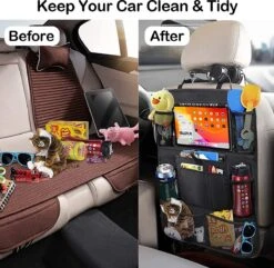 BOTC Autostoel Organizer - Luxe & Stevige Autostoel Organizer Met Tablet Houder - Set Van 2 - Auto Stoel Organiser - 10 Storage Pockets - Zwart - 2 Stuks -Maxi-Cosi Winkel 1200x1170 1