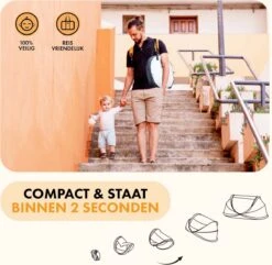 Deryan Peuter Luxe Campingbedje – Inclusief Zelfopblaasbare Matras - Cream -Maxi-Cosi Winkel 1200x1170 4