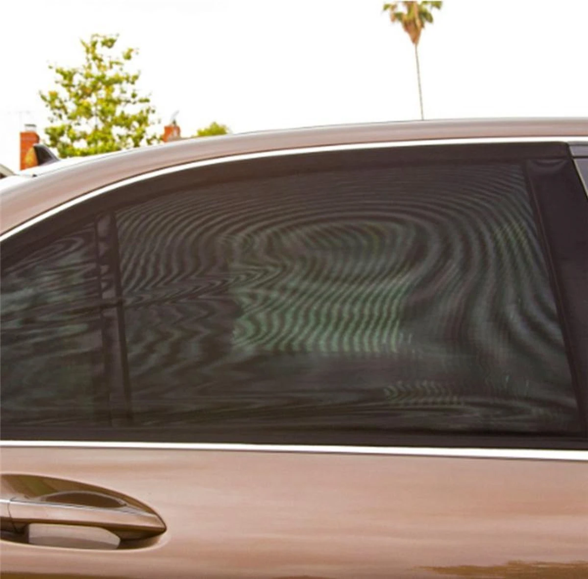 Merkloos Zonnescherm - Auto Achterruit - Raamscherm - 2 Stuks - Doorschijnend - Zwart 3 Merkloos Zonnescherm - Auto Achterruit - Raamscherm - 2 Stuks - Doorschijnend - Zwart - Image 3