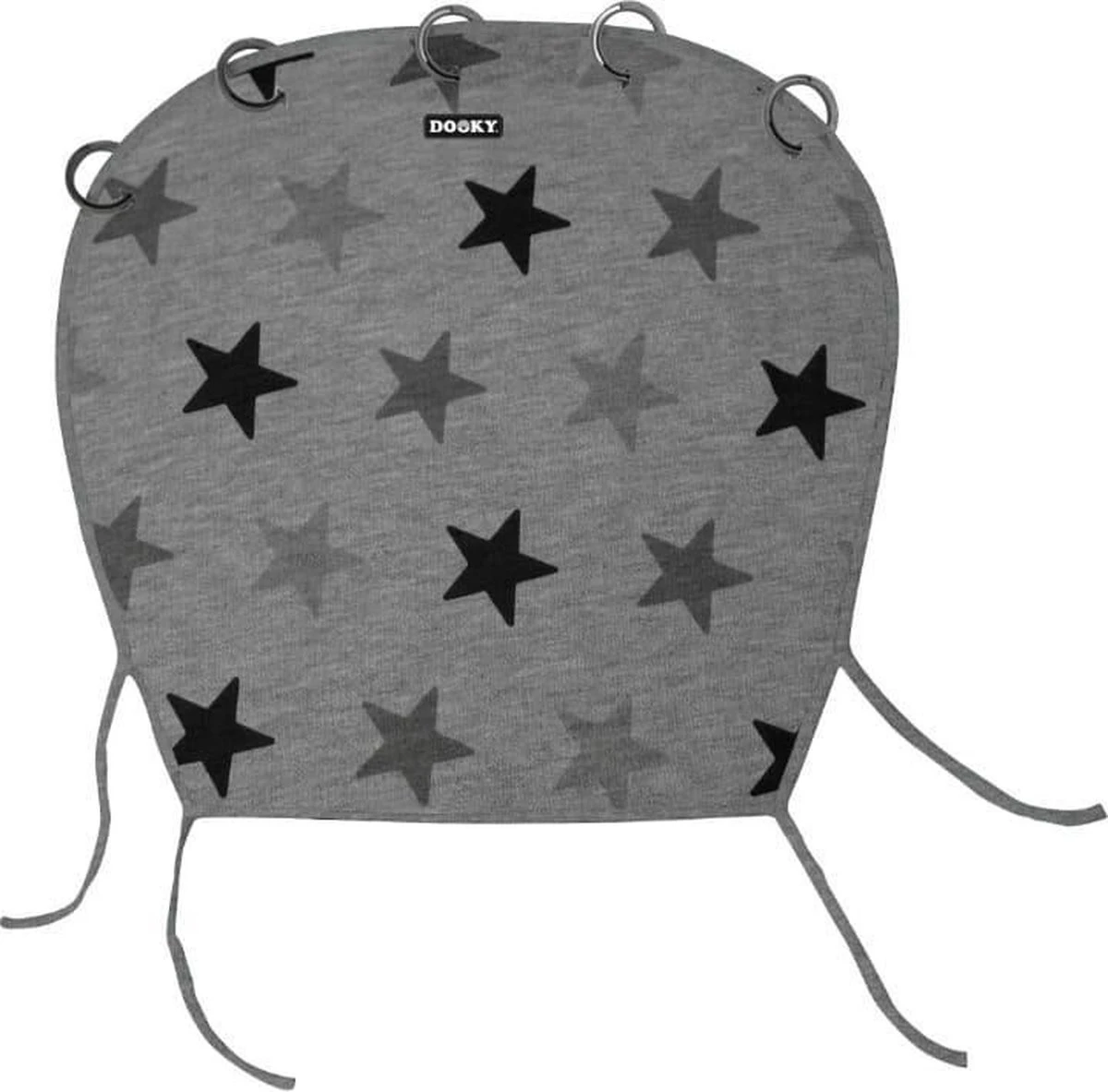 Dooky Universal Cover Zonnescherm Kinderwagen - Grey Stars 7 Dooky Universal Cover Zonnescherm Kinderwagen - Grey Stars - Afbeelding 7