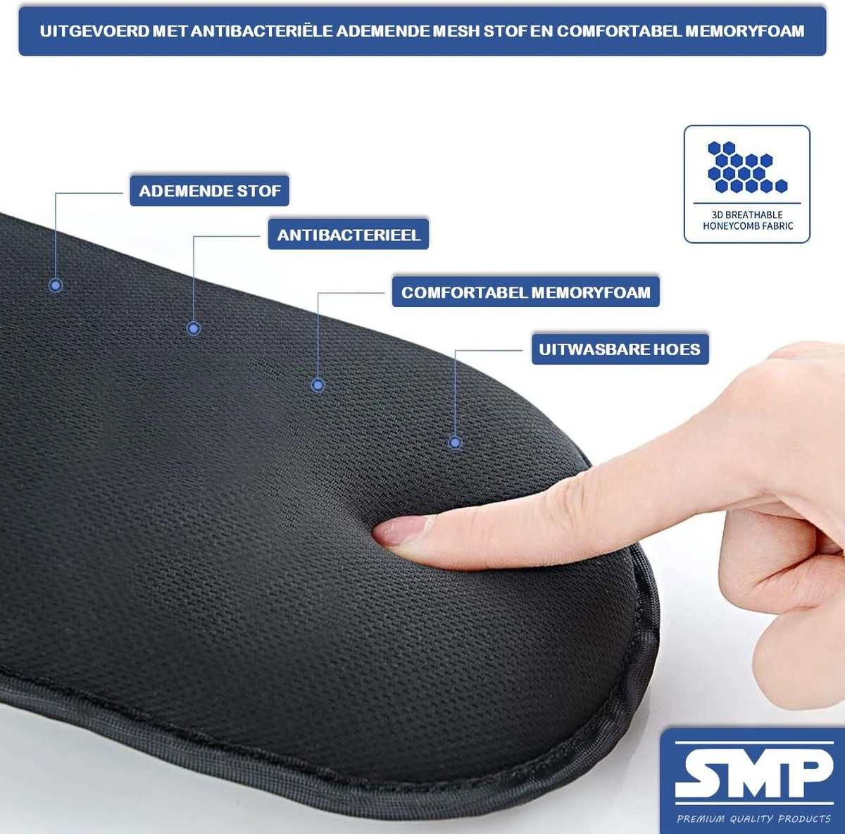 SMP® Hoofdsteun Auto Voor Kinderen En Volwassenen Voor Slapen In Auto - Nekkussen Auto - Reiskussen Auto - Neksteun Auto - Hoofdkussen Auto - Verstelbaar - Memoryfoam Met Ademde Stof - Zwart 4 SMP® Hoofdsteun Auto Voor Kinderen En Volwassenen Voor Slapen In Auto - Nekkussen Auto - Reiskussen Auto - Neksteun Auto - Hoofdkussen Auto - Verstelbaar - Memoryfoam Met Ademde Stof - Zwart - Afbeelding 4