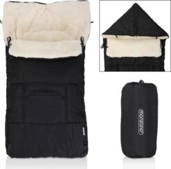 Monzana Kinderwagen Voetenzak Zwart | Teddy | Maxi-Cosi -Maxi-Cosi Winkel 1200x1184 6