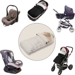 Monzana Kinderwagen Voetenzak Beige | Teddy | Maxi-Cosi | Met Opbergtas -Maxi-Cosi Winkel 1200x1188 10