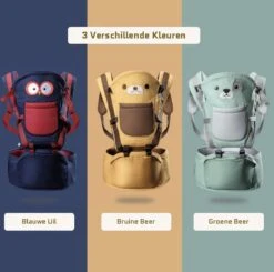 Baby Draagzak - Buik/Rug Babydrager Met Zacht Zitje (0-36 Maanden) - Bruine Beer -Maxi-Cosi Winkel 1200x1188 11