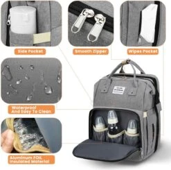 Product Plaza - Luier- En Verzorgingstas - Baby Rug Tas Met Bed - Reis Rugzak - Grote Capaciteit - Jongens En Meisjes - Grijs - Luier Tas - Verzorgingstas Baby - Uitschuifbaar Verschoon/ Slaap Bedje – Multifunctionele Rugzak 0-1 Jaar – -Maxi-Cosi Winkel 1200x1188 5