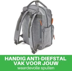 Brisby Slijtvaste Luiertas – Verzorgingstas – Met Buggymontage - Lichtgrijs -Maxi-Cosi Winkel 1200x1189 5