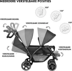 Deryan Luxe Elena Dubbele Buggy- Duo Buggy – Tandem Buggy – Compact En Lichtgewicht -Maxi-Cosi Winkel 1200x1190 3