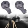 Set Van 2 Sterke Hoofdsteun Haken Voor Aan De Autostoel - Rugzak, Kleding Of Jas Hanger - Autostoel Organizer - Bagage Haak / Clip - Tassenhouder - Haakhouder - Veiligheidshandvat - Kledinghanger - Zwart