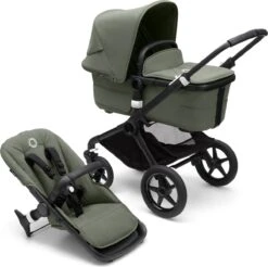 Bugaboo - 3-in-1 Kinderwagen Fox 3 - Black/Forest Green -Maxi-Cosi Winkel 1200x1193 6