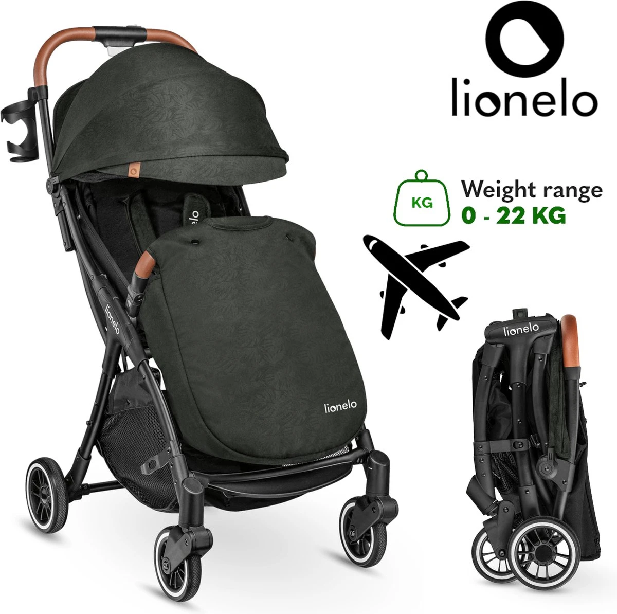Lionelo Buggy Julie One - Kinderwagen Premium - Automatisch Opvouwen - Wandelwagen Tot 22 Kg - Comfortabele Zitje 13 Lionelo Buggy Julie One - Kinderwagen Premium - Automatisch Opvouwen - Wandelwagen Tot 22 Kg - Comfortabele Zitje - Image 13
