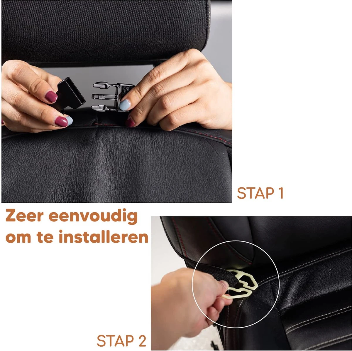 Bablue Autostoel Organizer - Zwart - 1 Stuks - Stevig PU Leer - Met Uitklapbare Tafel - Auto Organizer - Auto Accessories Interieur - Autostoel Organizer Tablet Houder - Autostoel Beschermer 8 Bablue Autostoel Organizer - Zwart - 1 Stuks - Stevig PU Leer - Met Uitklapbare Tafel - Auto Organizer - Auto Accessories Interieur - Autostoel Organizer Tablet Houder - Autostoel Beschermer - Image 8