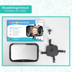Merkloos Autospiegel Baby - Verstelbare Spiegel Hoofdsteun Autostoel Achterbank - Veiligheidsspiegel - Baby En Kids - 19 X 30cm - 360 Graden Draaibaar - Zwart -Maxi-Cosi Winkel 1200x1199 2