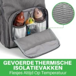 Brisby Slijtvaste Luiertas – Verzorgingstas – Met Buggymontage -Donkergrijs -Maxi-Cosi Winkel 1200x1200 1122